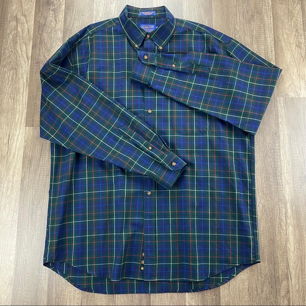 Pendleton 100% Virgin Wool Long Sleeve Shirt Long